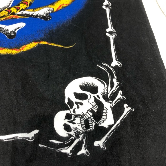 Vintage 1990’s Skull Snakes Bandana made in USA - Picture 9 of 10